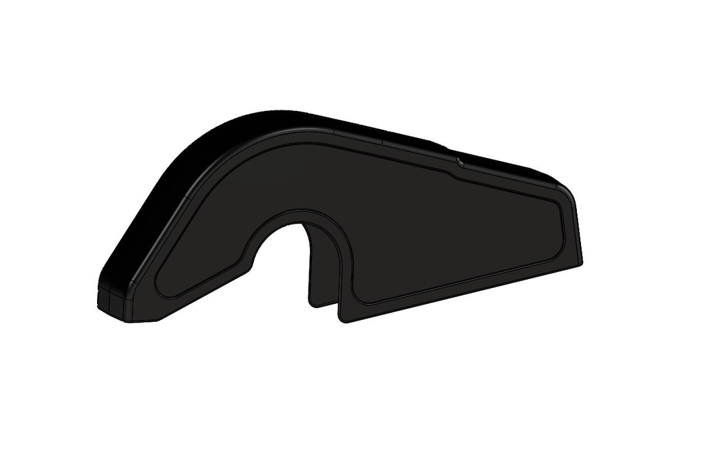 OB216 - BLACK PLASTIC CHAIN GUARD OK