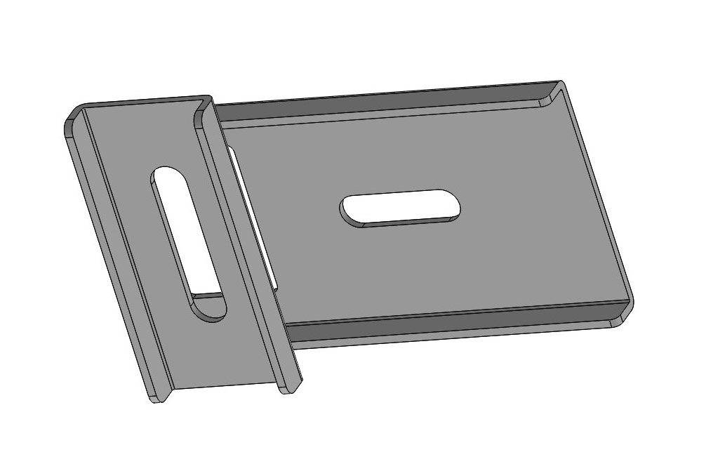 OB206B - BRACKET SUPPORT BACK WING FLAT LASER