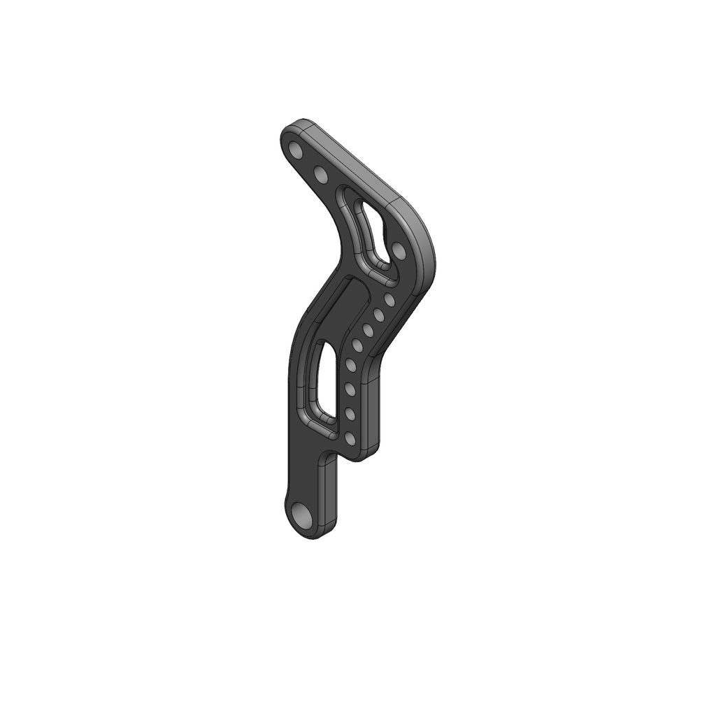 OB059AMINI - CORPO PEDALE ALLUMINIO NERO  