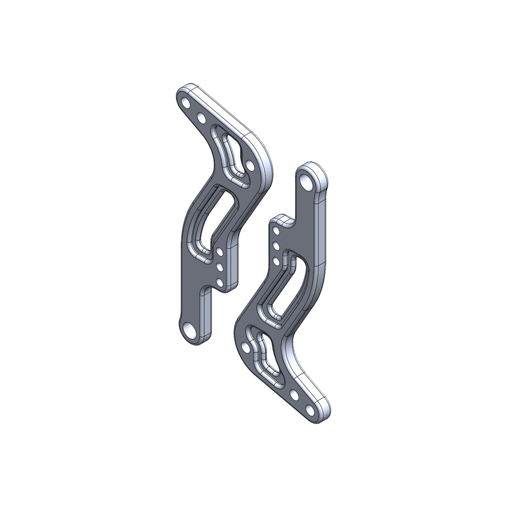 OB059 - BLACK ALUMINIUM PEDAL BODY