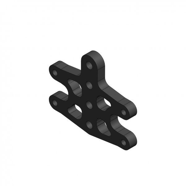 OB270B - STAFFA SUPPORTO FERMO MOTORE CROMATA 