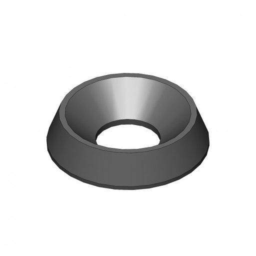 OB205 - RONDELLA SVASATA M8 IN PLASTICA NERA 