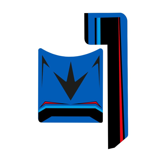 OBA022SX - REAR LEFT BUMPER CAP STICKER